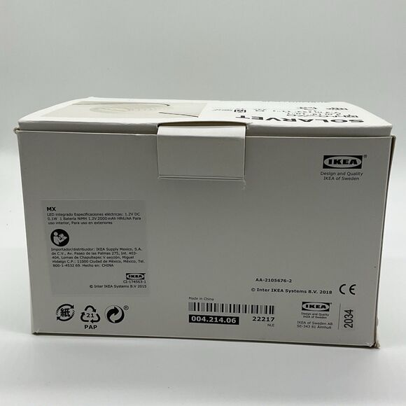 IKEA Solarvet Lantern 24 LED Solar Powered String Light Set 004.214.06 - Picture 4 of 7